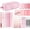 Pink, variant on Purple College Supplies and Nursing Essentials with Organizer, Gel Pens with Black Ink,Correction Tapes,Pastel Highlighters, Mechanical Pencils, Sticky Notes, Index Post