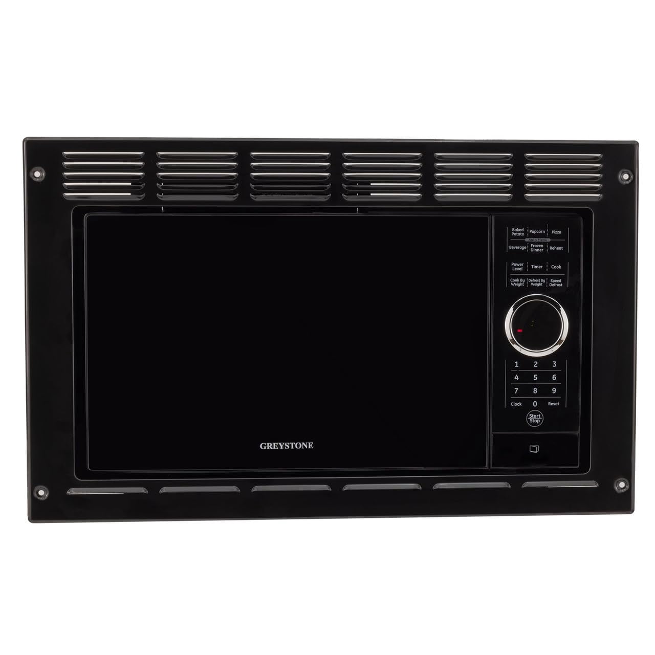 RecPro RV Microwave | .9 cubic ft Black Microwave with Trim Kit | 900 Watt (RPM-5-BLK) | Direct Replacement for Greystone