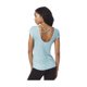 thumbnail image 3 of Aeropostale - Playera básica de punto con cuello redondo transparente para mujer, verde, mediano, 3 of 3
