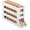 Color 201, variant on Egg Holder for Fridge, 4 Tiers Automatic Egg Rolling Dispenser, Space Saving Egg Tray for Refrigerator, Holds 30 Eggs Simultaneously,Rolling egg dispenser (Color : Gray)