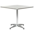 thumbnail image 1 of vidaXL Garden Table Silver 80x80x70 cm Aluminium, 1 of 4