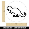 thumbnail image 2 of Tyrannosaurus Rex Dinosaur Outline Self-Inking Rubber Stamp Ink Stamper - Fuchsia Ink - Medium 1 Inch, 2 of 7