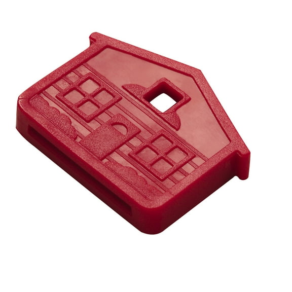 Lucky Line 16270 Red House Shaped Key Cap (25-Pack)