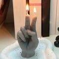 thumbnail image 7 of CxhicLuv Finger Gesture Candle, Aromatherapy Funny Biye Scissors Hand Candle, Unique Home Decor Candle, Relaxing Scented Candle for Living Room, Bedroom & Holiday Party Decor, 7 of 7