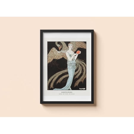 Vintage Sortileges George Barbier Art Deco Phoenix Fashion Art Unframed Paper Print