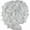 As show, variant on Christmas Garland, Snowflake Garland, White Plastic Christmas Wreath Decoration, 78.74 Inch Long, Lightweight, Reusable, Festive Home Decor for Trees, Doors, Railings, Parties, Year-End Celebrations