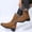 Brown, variant on FRSASU Women's Mid-Calf Snow Boots Faux Fur Lining Non Slip Comfort Winter Snow Hiking Boots with Side Zipper Brown