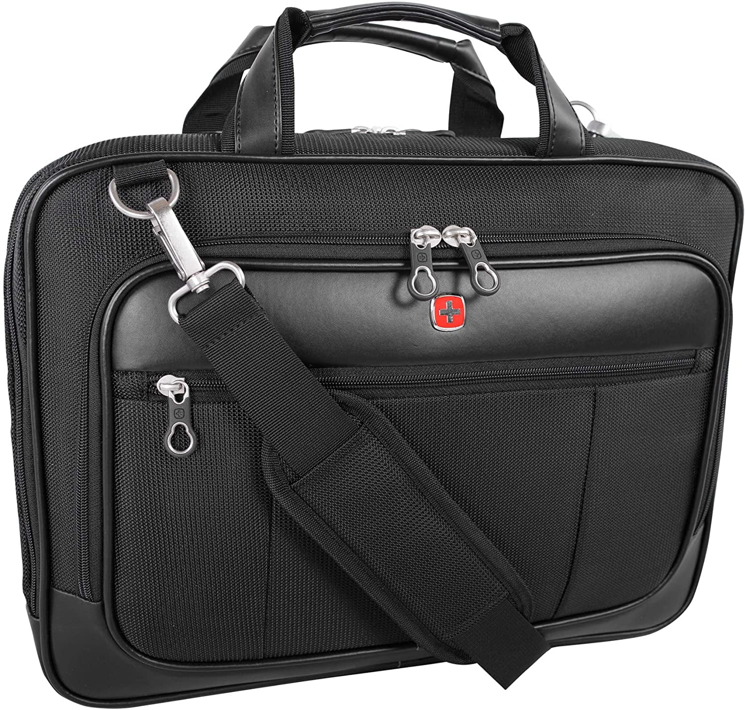 Swiss Gear Deluxe Scansmart Top Load Laptop Bag, Black, One Size