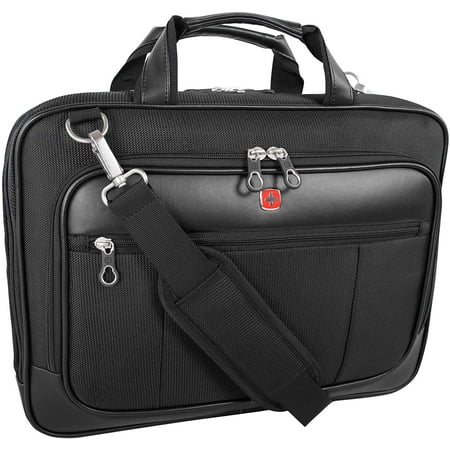 Swiss Gear Deluxe Scansmart Top Load Laptop Bag, Black, One Size ...