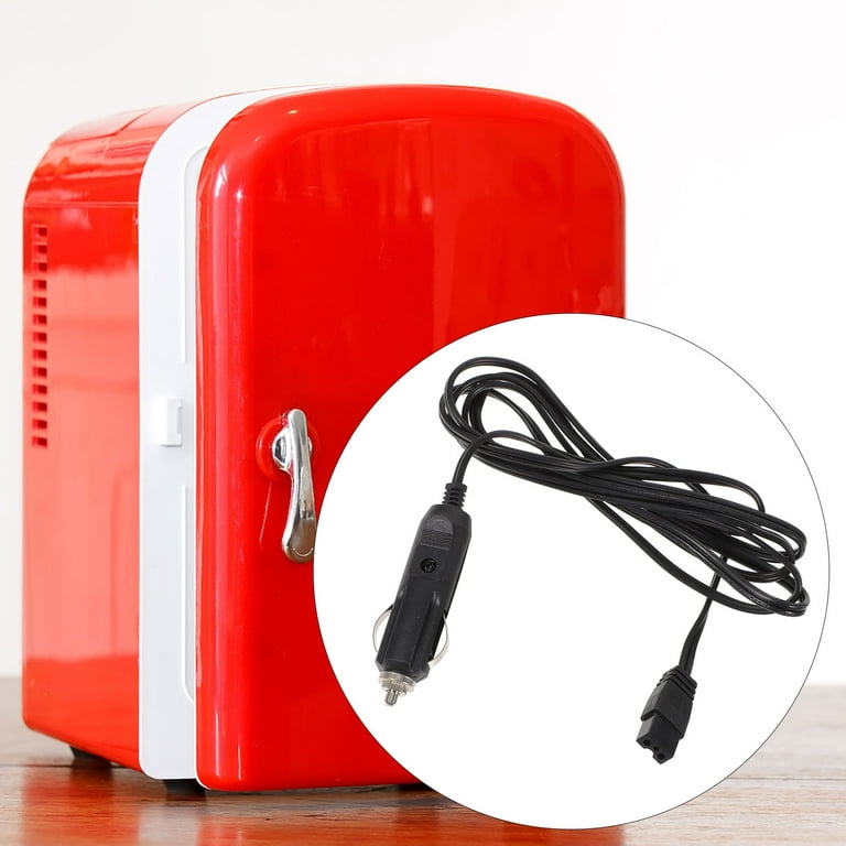 12V 2m Extension Cord Car Fridge Cable Power Adapter Electric Mini  Refrigerator Extension Cord (Black) 