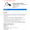 thumbnail image 2 of Oil Pressure Switch Connector - Compatible with 1997 - 2018 Ford F-150 1998 1999 2000 2001 2002 2003 2004 2005 2006 2007 2008 2009 2010 2011 2012 2013 2014 2015 2016 2017, 2 of 2