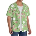thumbnail image 2 of Goofa Cute Frog2 Printed Men's Casual Short-sleeved Shirt,Lightweight Breathable Button-down,Summer Casual men's top,Versatile Fashion shirt-, 2 of 7