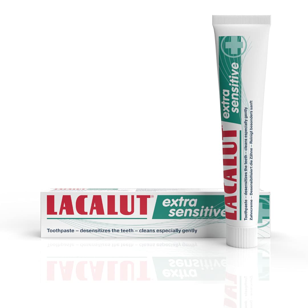 LACALUT Extra Sensitive Toothpaste, Repair & Protect Sensitive Teeth ...