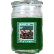 Mainstays Holiday Time 15-oz Pine Jar Candle, Green, 6-Pack