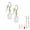 silver; clear, variant on Austrian Crystal 16mm Teardrop Earrings With 14K Gold Filled Earwires - Bermuda Blue AB