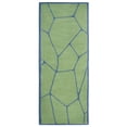 thumbnail image 2 of Rugsotic Carpets Hand Tufted Wool Eco-Friendly Area Rugs - 2'6"x8', Runner, Green Blue, Modern Contemporary Design, High Pile Handmade Anti Skid Rugs for Living Room, Bed Room (K00692), 2 of 6