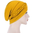 thumbnail image 2 of Bangcool Turban Tresse Torsadée Bonnet Élastique Bonnet de Perte de Cheveux Cache-Sommeil, 2 of 8