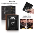 thumbnail image 3 of Beard Dyes Cream for Men, Portable Mustache Dye Shampoo, Instant Coloring Kit, Easy to Apply, Enhances Appearance of Hair, For Moustache & Beard (10 Pack, 200ml), 3 of 7