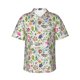 thumbnail image 1 of Fotbe Rabbit And Butterfly Camisa Hawaiana para Hombre Unisex – Camisa Casual de Verano con Botones de Manga Corta de Algodón y Lino,Medium, 1 of 7