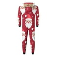 thumbnail image 7 of Odeerbi Christmas Onesie Pajamas for Family Holiday Sleep Jumpsuit Long Sleeve Family Christmas Pajamas Matching Sets Dad Printed Loungewear Jumpsuit Sleepwear Xmas PJs Set Red, 7 of 7