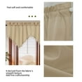 thumbnail image 5 of KCEHTA Kitchen Valance Curtains Tassel Rod Pocket Short Curtain for Living Room Bedroom Bathroom Window Farmhouse Home Room Decor, 51x24 Inch, 5 of 8