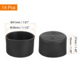 thumbnail image 2 of Uxcell 14Pcs Chair Leg Caps, 38mm (1-1/2 Inch) Non-Marking Chair Leg Tips Non-Slip Chair Leg Floor Protectors, Black, 2 of 6