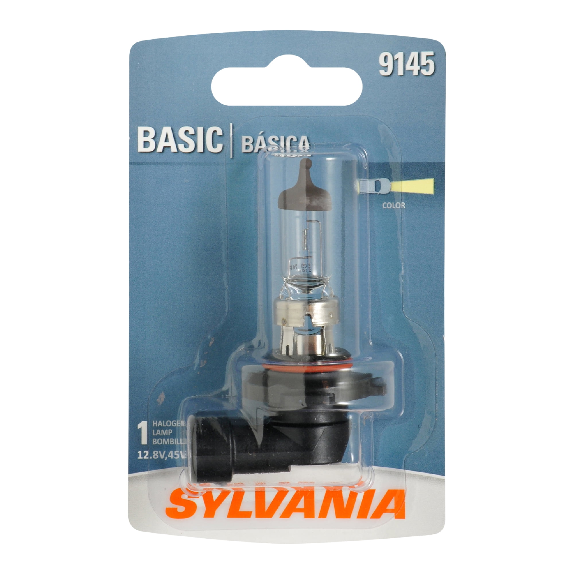 Sylvania 9145/H10 Basic Auto Halogen Fog Bulb, Pack of 1.