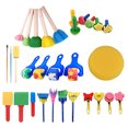 thumbnail image 3 of 30Pcs Kids DIY Graffiti Drawing Tool Set Sponge Stamps Kids Art Graffiti Supply, 3 of 4