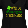 thumbnail image 4 of Inktastic Official Shenanigans Coordinator St. Patrick's Day Women's Plus Size V-Neck T-Shirt, 4 of 5