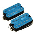 thumbnail image 2 of 2 Pieces Humbucker Pickup DIY Material Alloy Durable Professional Wear Resistant Blue Style B, 2 of 8