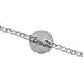 thumbnail image 5 of 10K White Gold Cubic Zirconia / CZ Curb Cuban Link 5.75mm Lock Necklace 17", 5 of 7