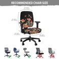 thumbnail image 5 of ZUXONGSY Mushroom Moon Office Chair Cover 2 Pack Stretch Rotating Chair Slipcover Furniture Protector Standard Size Chair Protector Suitable for Computer Chairs Office Chairs, 5 of 7