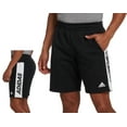 thumbnail image 1 of Adidas Men's Post Game Fleece Shorts Black/White FK1752, 1 of 5