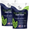 thumbnail image 1 of Aceite de árbol de té para pies con sal de Epsom para hongos en las uñas de los pies, paquete de 2, 1 of 7