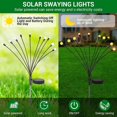 thumbnail image 4 of Set of 4 Outdoor Solar Garden Lights, 8 LED Decorative Firefly Solar Lights, IP65 Waterproof Solar Firefly Lights for Driveway, Terrace, Patio, Walkwa, 4 of 5