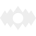 thumbnail image 6 of 22"W x 14 5/8"H x 3"ID x 6 3/4"C x 1"P Zoe Architectural Grade PVC Contemporary Ceiling Medallion, 6 of 7