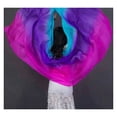 thumbnail image 2 of Women Real Silk Belly Dancing Silk Veils Hand Thrown Silk Scarf Shawl Gradient Dancing Accessories Belly Dance Veil, 2 of 7