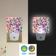 thumbnail image 2 of Yayeee LED Plug in Night Light for The Home with Auto Dusk to Dawn Light Sensors, 2 Pack, Light Colorful Circles, 2 of 6