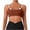 Brown, variant on Double Layered Sports Bras for Women Open Back Scoop Neck Workout Bra Padded Yoga Bras Comfortable Gym Bra Breathable Running Bras