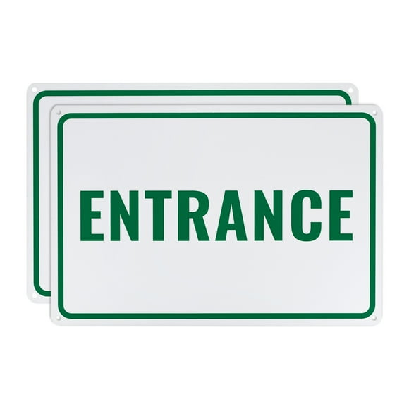 Uxcell Stop Sign 12x12 Inch Aluminum Reflective Street Slow Warning Signs Waterproof [White Letters On Red Background]