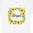 thumbnail image 4 of Inktastic Blessed Sunflower Wreath Girls Baby Bodysuit, 4 of 5
