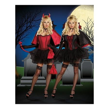 Devils Night with Bite Reversible Women's Adult Halloween