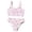 Red, variant on Girl's Swimsuits 2 Pcs Cute Strappy Bikini Summer Floral Print Tankini Swimming Suit