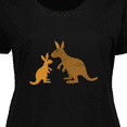 thumbnail image 4 of Inktastic Kangaroo family Women's Plus Size T-Shirt, 4 of 5