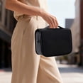 thumbnail image 4 of Neceser de Viaje Colgante Impermeable, Bolsa de Aseo Grande con 6 Compartimentos, Bolsa de Maquillaje de Viaje Portátil con Asa, para Hombre y Mujer como Kit de Aseo Personal (Negro), 4 of 4