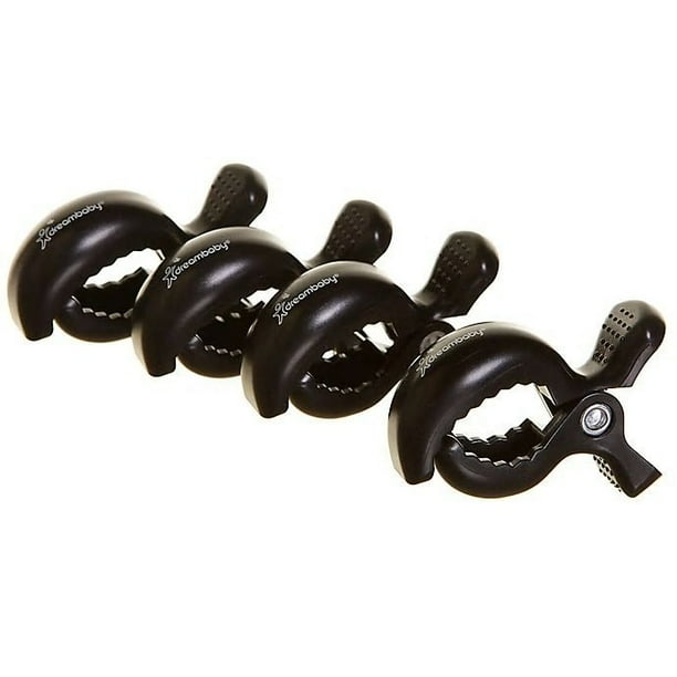 Dreambaby Strollerbuddy Stroller Blanket Clips in Black (Set of 4
