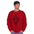 thumbnail image 5 of Triangle Whale Symbolic Spirit Animal Sweatshirt for Men or Women Brisco Brands M, 5 of 6