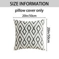 thumbnail image 6 of REGALWOVEN Soft Snowflake Fleece Throw Pillow CoverGeometric Cushion Case Hidden Zippered Pillow Case Home Decor Grey 20 x 20 Inch, 6 of 6