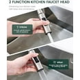 thumbnail image 4 of Metal Kitchen Faucet  Replacement, 2-Mode Pull Down Kitchen Faucet Spray  with 15 Adapters, High Pressure Sink Sprayer Nozzle Stainless Steel, Brushed Nickel, 4 of 9