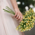 thumbnail image 6 of Moocorvic Artificial Baby's Breath Wedding Flowers Bouquets for Bride Bridesmaid, 7 Heads Flower Home Party Decor, 6 of 7